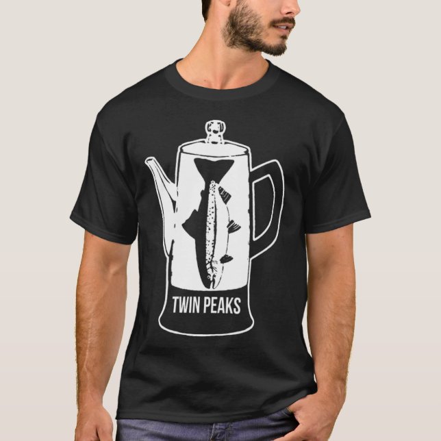 TWIN PEAKS FISH PERCOLATOR Premium Cotton pete kit T-Shirt (Front)