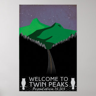 Twin Peaks Travel Poster