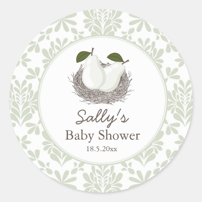 Twin Pear Nest Sticker (Front)