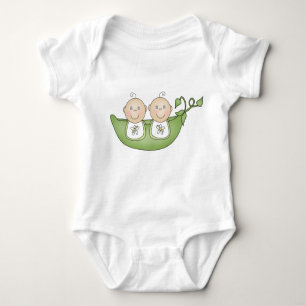 Twin Peas in a Pod Baby Bodysuit
