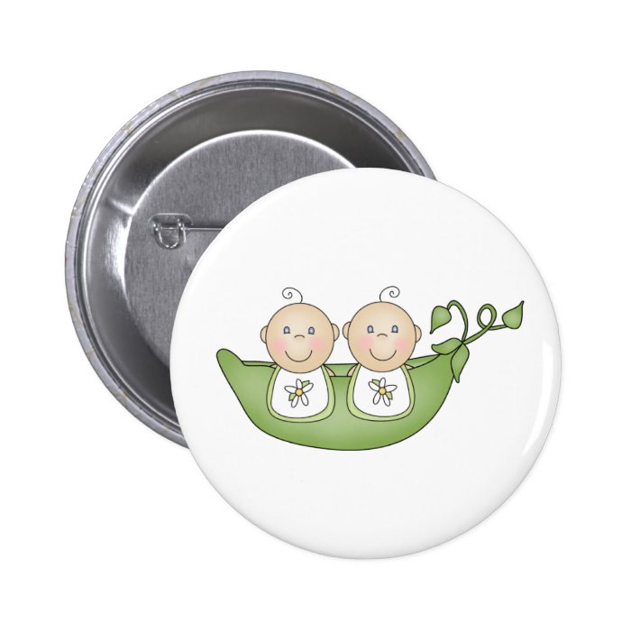 Twin Peas in a Pod Buttons