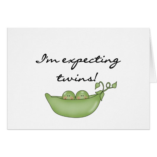 Twin Peas in a Pod Cards (Front Horizontal)