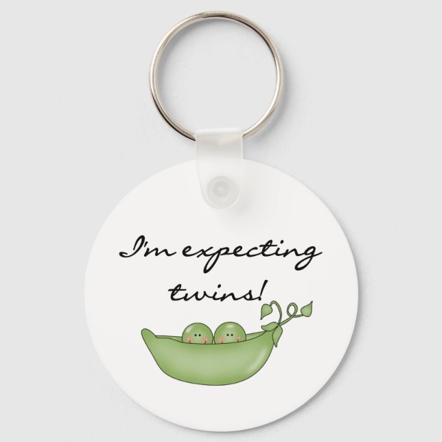 Twin Peas in a Pod Keychain (Front)