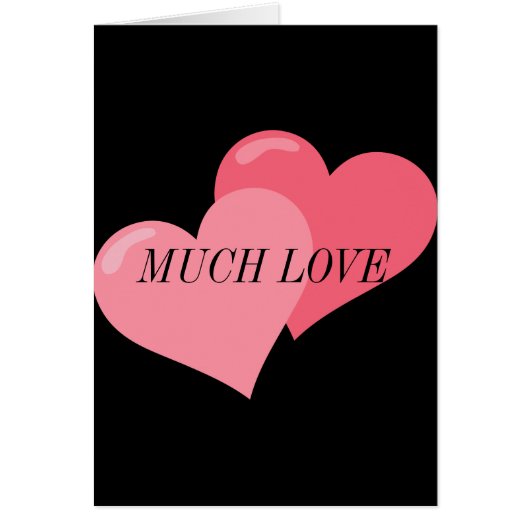 Twin Pink Hearts Cards (Front)