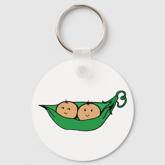 Twin Pod Graphic Keychain (Front)
