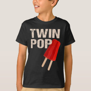 Twin Pop Shirt Gift For Grandpa Twins Dad Fathers 