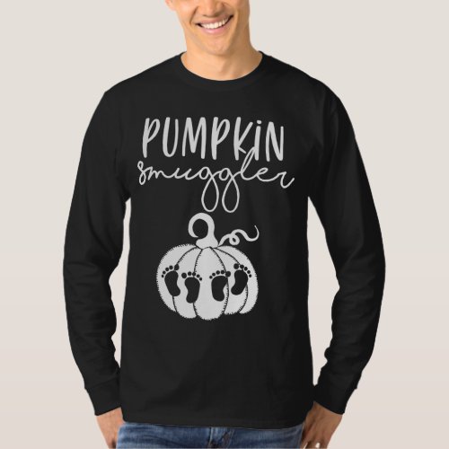 Twin Pregnancy Pumpkin Smuggler Smuggling Pumpkins T_Shirt