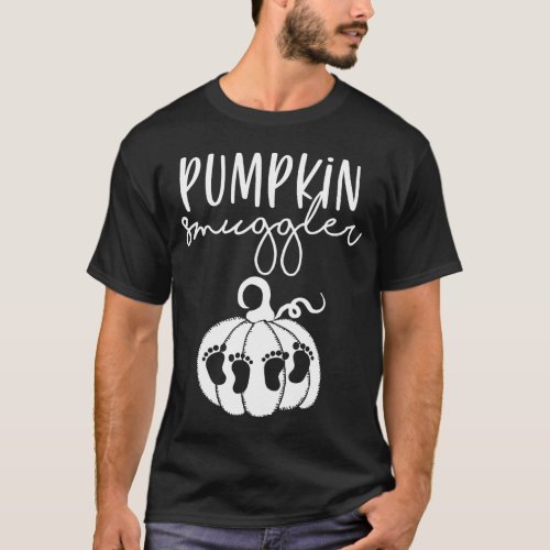 Twin Pregnancy Pumpkin Smuggler Smuggling Pumpkins T_Shirt