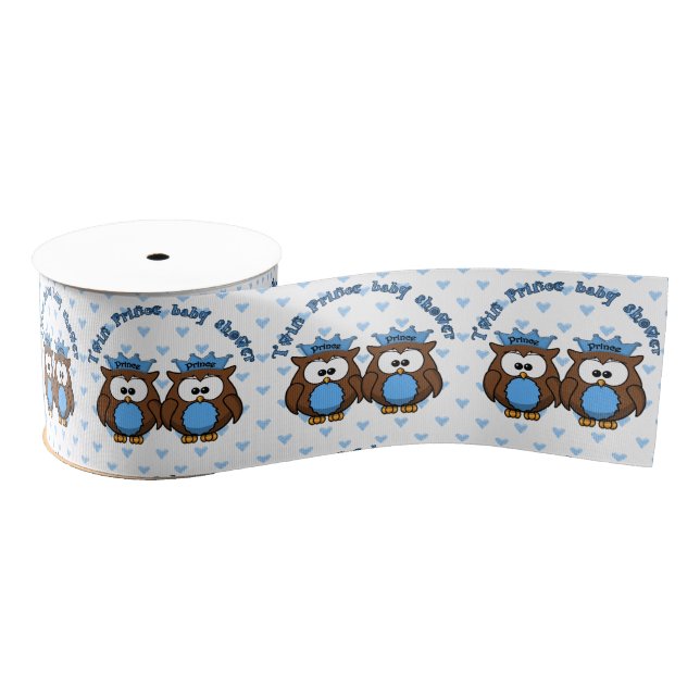 twin prince baby shower ribbon (Spool)