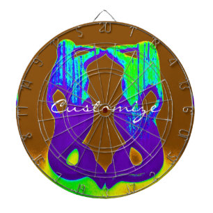 twin purple lookout mermaids dartboard with darts