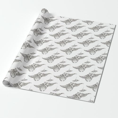 twin rays manta_rays wrapping paper