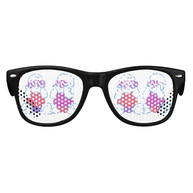 Twin Retro Kids Sunglasses (Front)