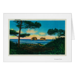 Twin Rocks on Oregon CoastCoast Cards