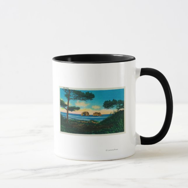 Twin Rocks on Oregon CoastCoast Mug (Right)