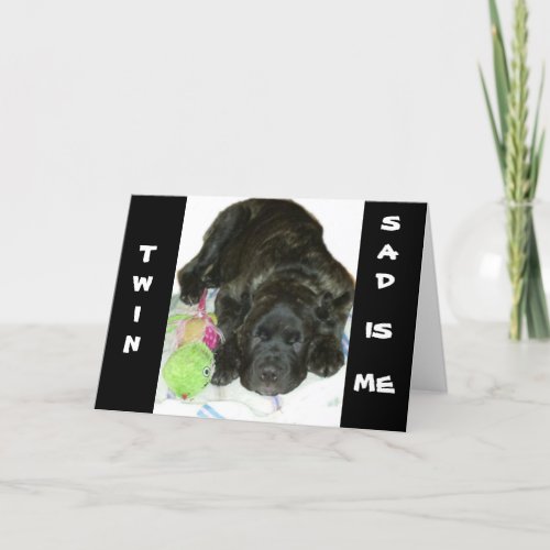 TWIN_SAD IS ME_MISS YOU ON YOUR BIRTHDAY CARD