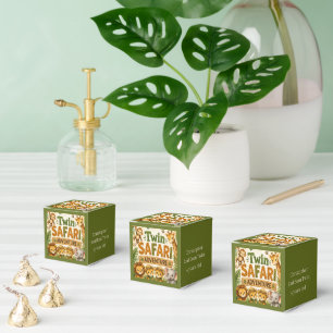 Twin Safari Adventures Boys Birthday Party Favor Boxes