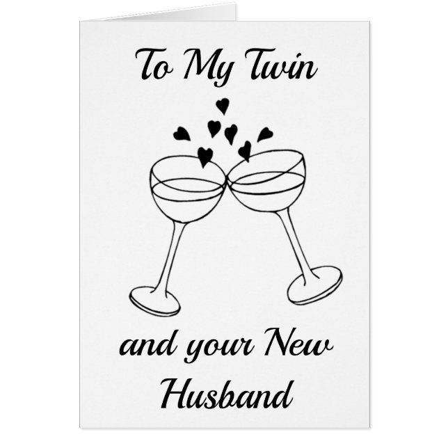 ***TWIN SISTER*** CELEBRATE YOUR LOVE WEDDING DAY (Front)