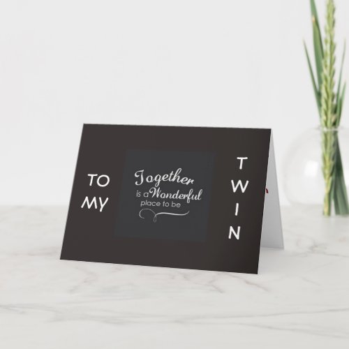 TWIN SISTER NEW JOURNEY AS YOU WED_FABULOUS CARD