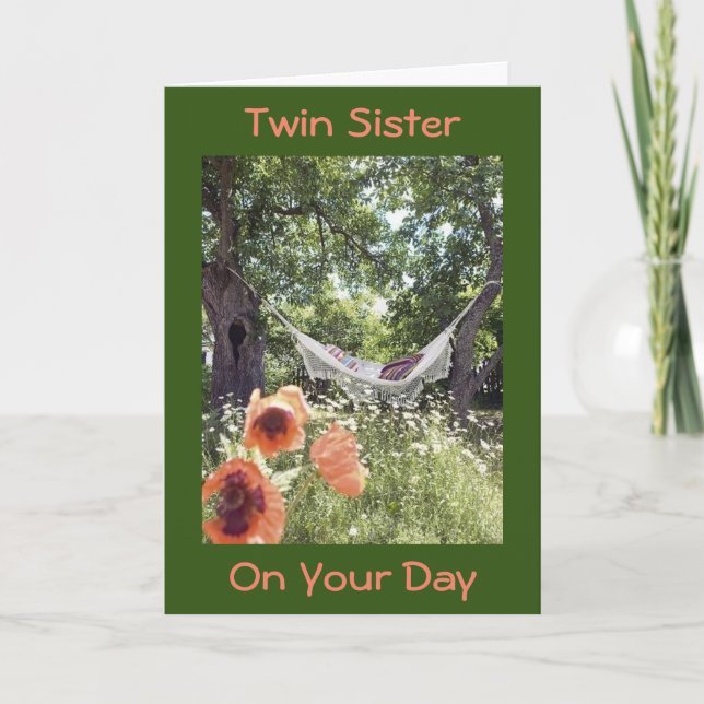 **TWIN SISTER** RELAX / IT'S YOUR DAY CARD (Front)