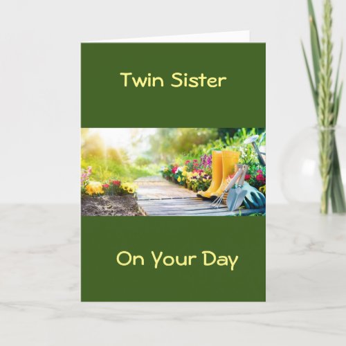 TWIN SISTER RELAX  ITS YOUR DAY CARD