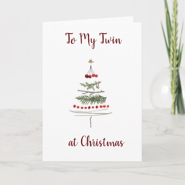 **TWIN SISTER** U MAKE EVERY DAY SPECIAL HOLIDAY CARD (Front)