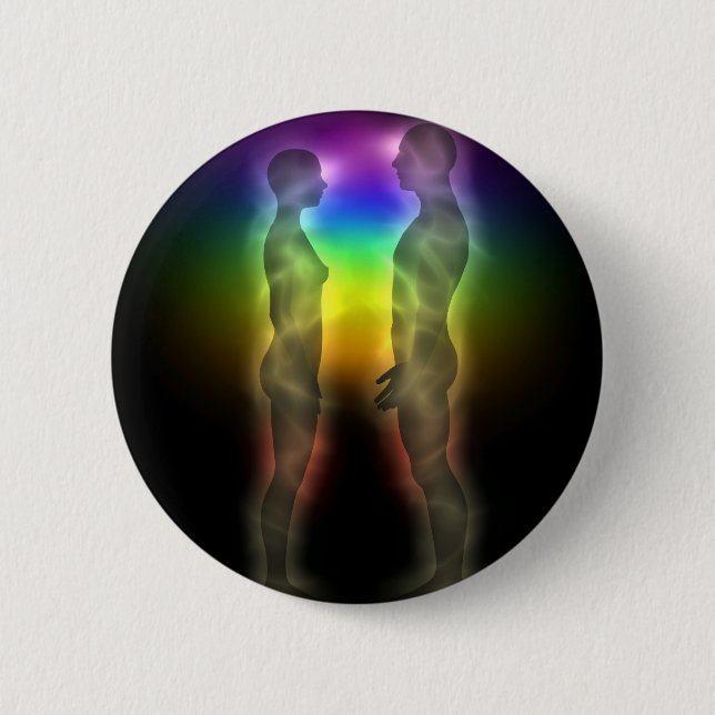 twin souls chakras first meeting button (Front)