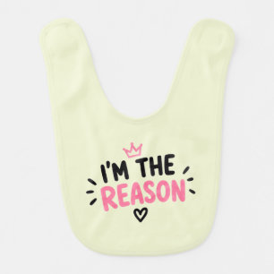 Twin Squad – I’m the Reason Baby Bib