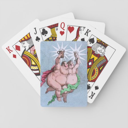 Twin Stars Castor and Pollux by Gillray Poker Cards