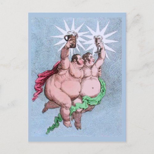Twin Stars Castor and Pollux by Gillray Postcard