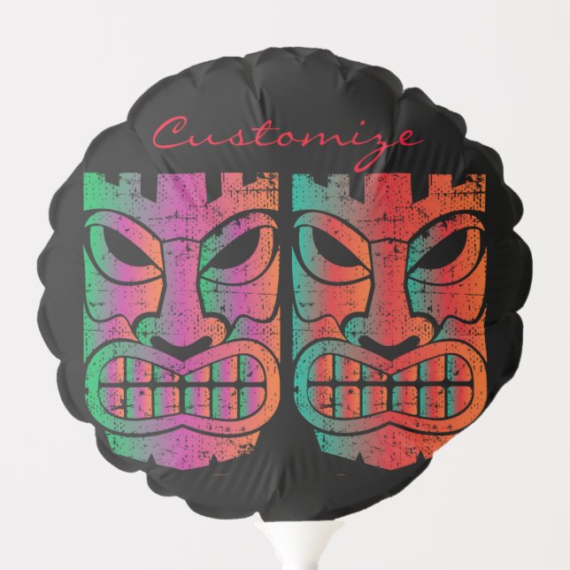 Twin Tiki Sculpture Thunder_Cove Balloon (Front)