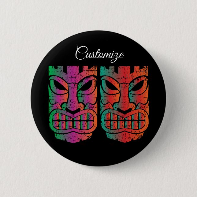Twin Tiki Sculpture Thunder_Cove Button (Front)