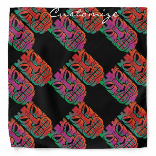 Twin Tiki Sculpture Thunder_Cove Car Bandana