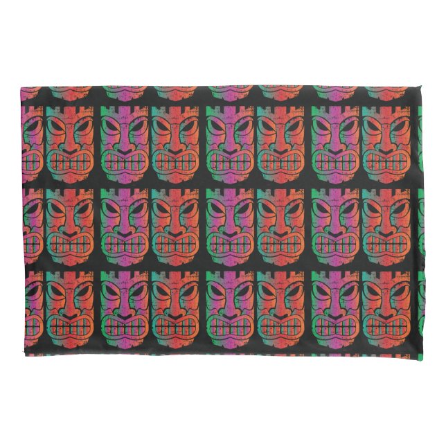 Twin Tiki Sculpture Thunder_Cove Pillow Case (Front)
