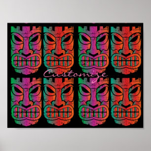 Twin Tiki Sculpture Thunder_Cove Poster