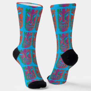 Twin Tiki Sculpture Thunder_Cove Socks