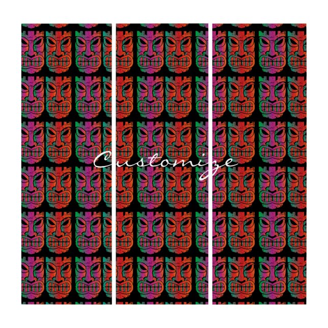 Twin Tiki Sculpture Thunder_Cove Triptych (Front)