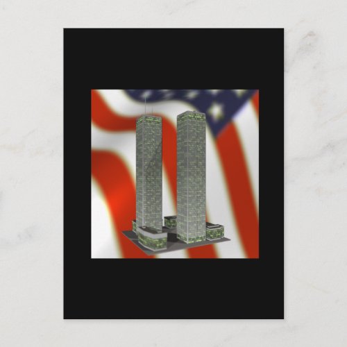 Twin Tower Memorial Postcard