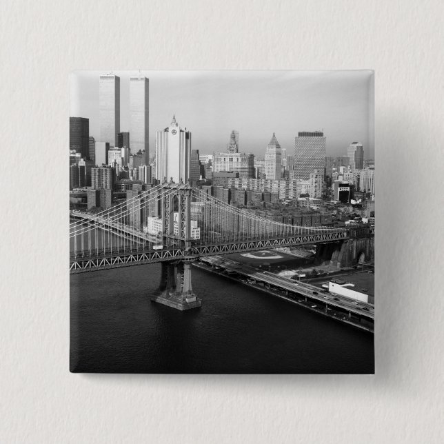 Twin Towers: 1991 Button (Front)