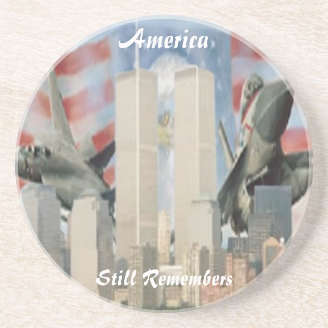 Twin Towers 9/11 Remembrance Coaster (Front)
