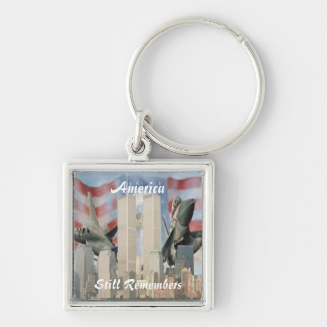 Twin Towers 9/11 Remembrance Key Chain (Front)
