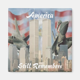 Twin Towers 9/11 Remembrance Magnet