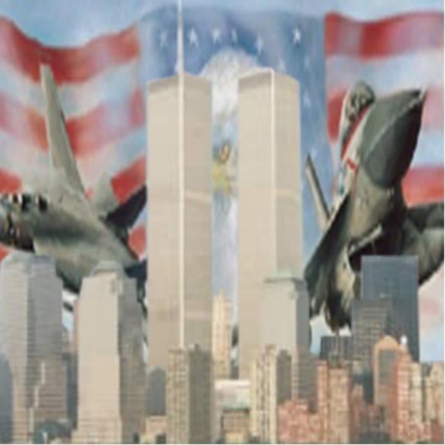 Twin Towers 9/11 Remembrance Photo Sculpture (Front)