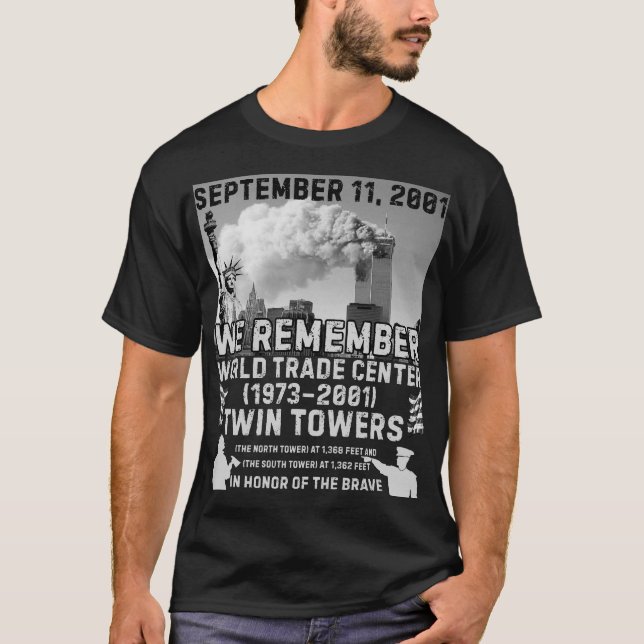 ナンバーナイン　超レアTWIN TOWERS (1973-2001) Tシャツ Twin Towers 9/11 T-Shirt | Zazzle