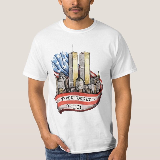 Twin Towers 9/11 T-Shirt (Front)