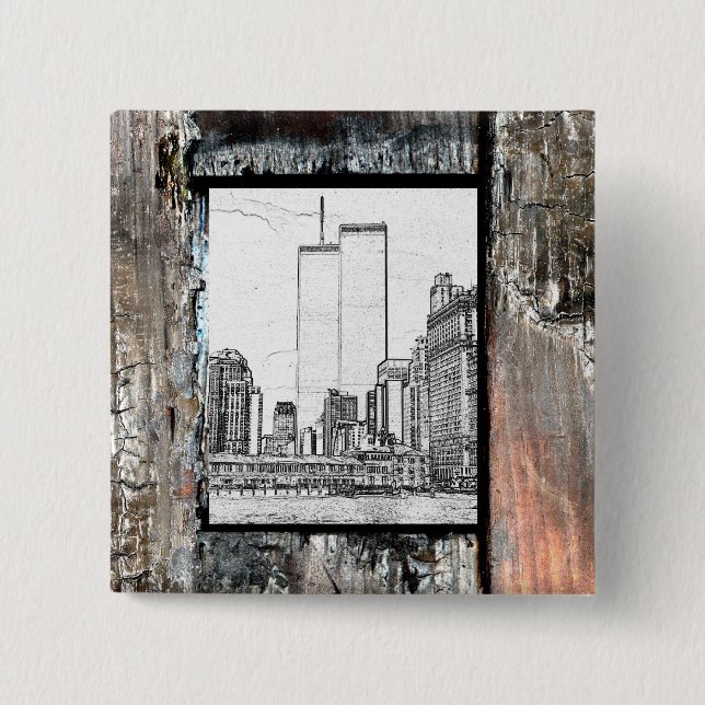 Twin Towers Button (Front)
