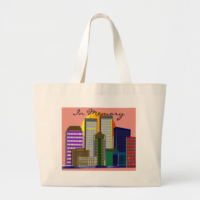 Twin Towers, "In Memory" of 911 Canvas Bags