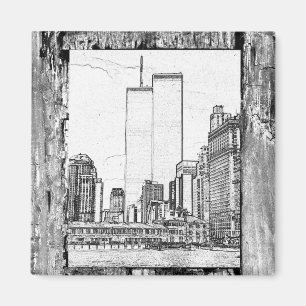 Twin Towers Magnet