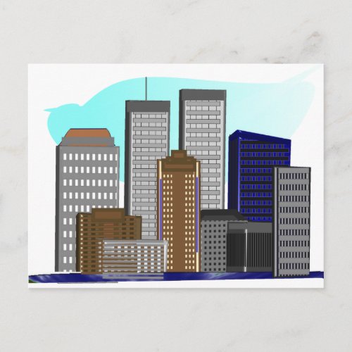 Twin Towers New York___Unique Art Gifts Postcard