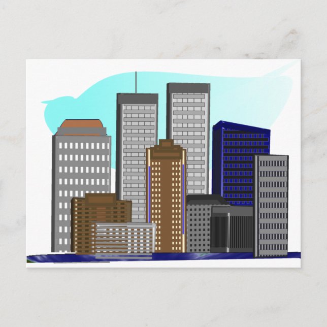 Twin Towers New York---Unique Art Gifts Postcard (Front)