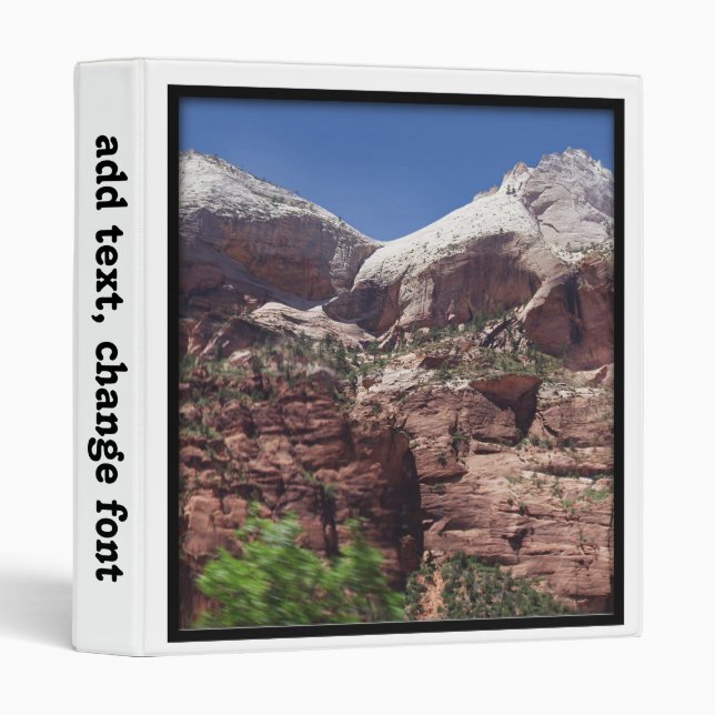 Twin Towers of the Virgin River, Zion Binder (Front/Spine)